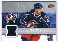 2008-09 Upper Deck UD Game Jersey Series 1 Rick Nash #GJ-RN
